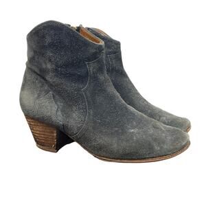 Isabel Marant Etoile Dicker Zip Ankle Booties Women's 37 US 7
